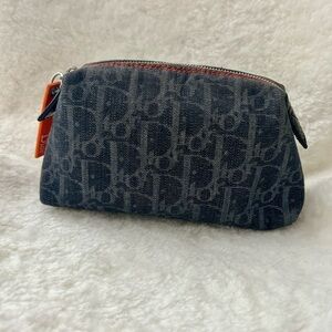 Dior Blue Monogram Toiletry Bag with Elegant Design